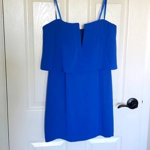 NEW BCBG Maxazria Royal Blue Strapless Mini Dress